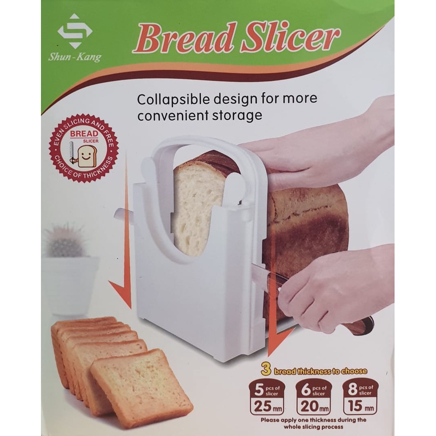 Bread Slicer Adjustable Alat Bantu Pemotong Roti Tawar Premium Slicing