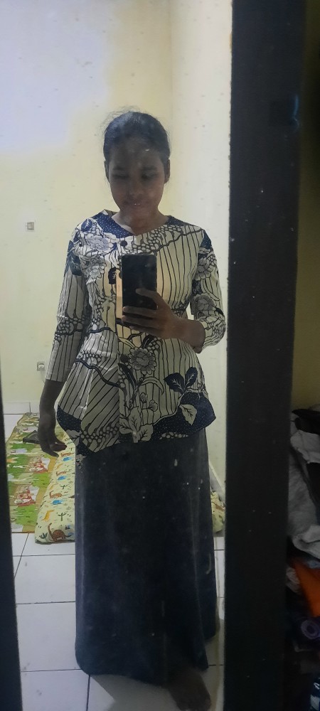 Batik Wanita - Blouse Batik Wanita #184 Lengan Pendek - Bahan Batik Stretch