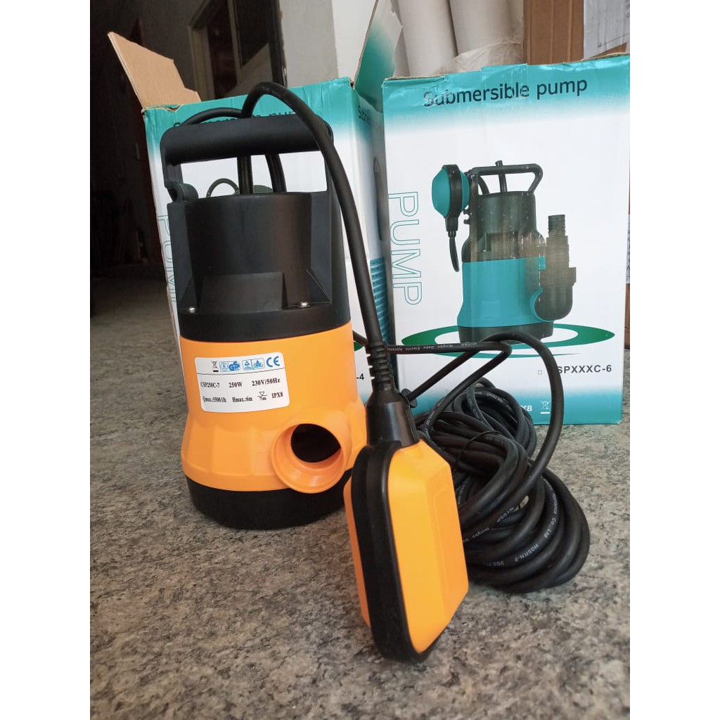 Pompa Celup air kotor kolam ikan 250 Watt - Submersible pump