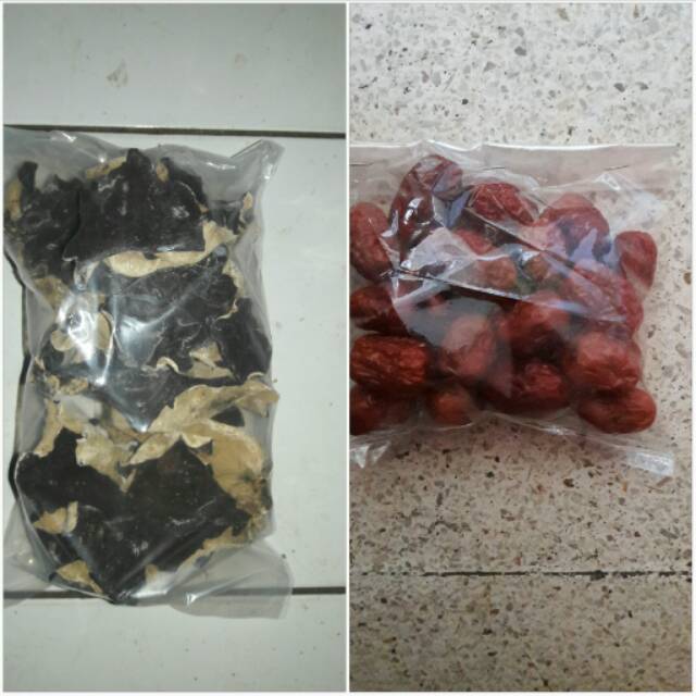 

JAMUR HITAM PUTIH 250 GRAM N ANGCO 250 GRAM