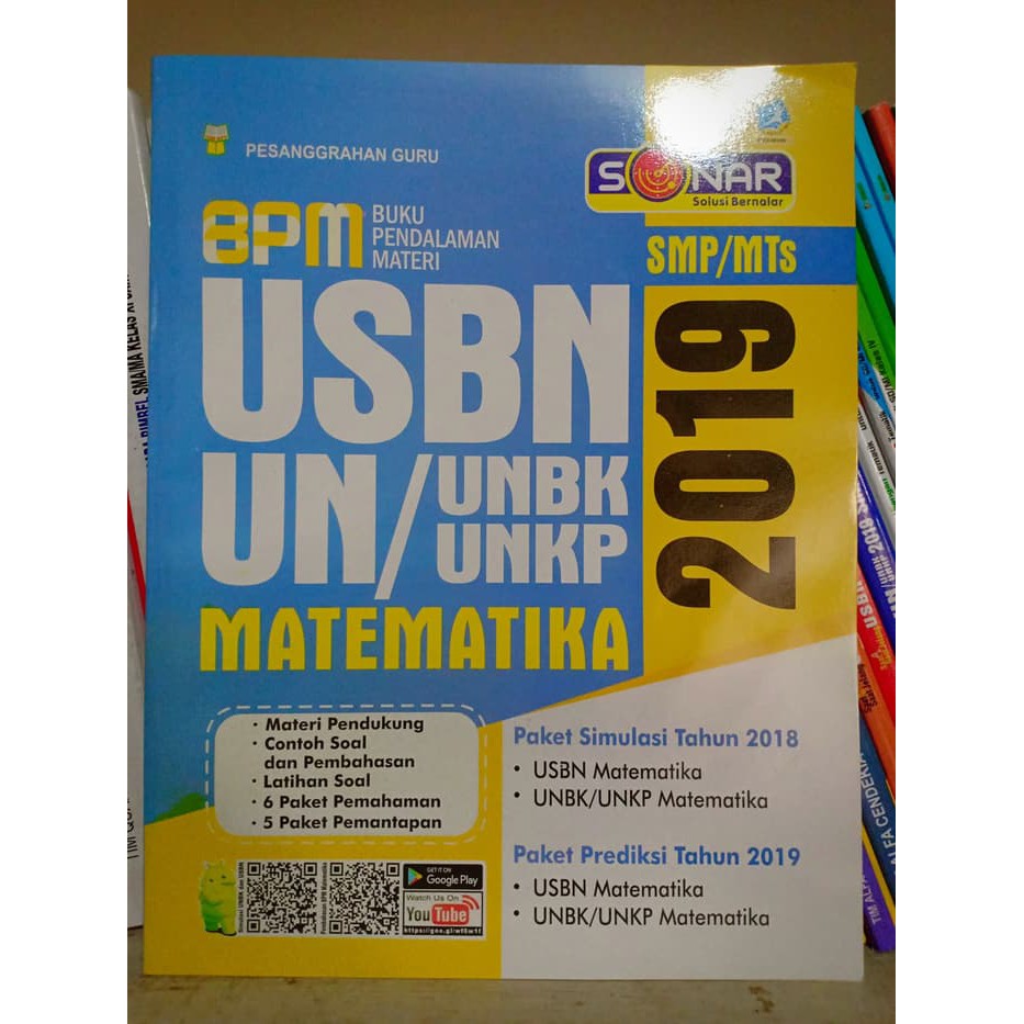 Soal Smp Bpm Usbn Un Unbk Unkp Matematika Smp Mts 2019