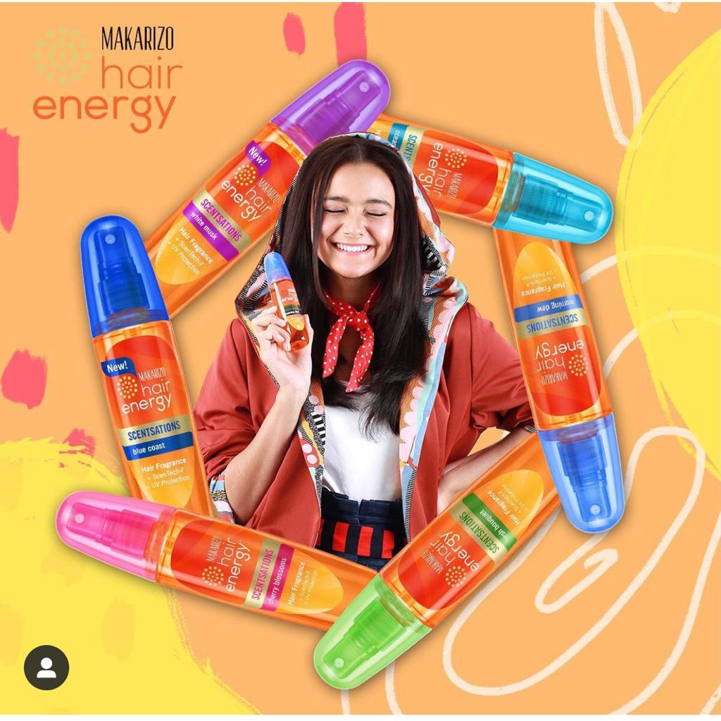 Makarizo Hair Energy Scentsations Hair Fragrance / Parfum Rambut / Pewangi Rambut