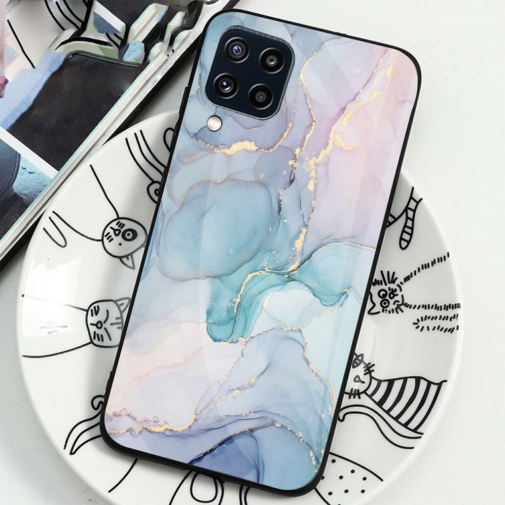 Softcase Glass Samsung M32 M22 A22 4G A22 5G Terbaru [G166] Softcase Mirror Samsung M32 A32 4G A32 5