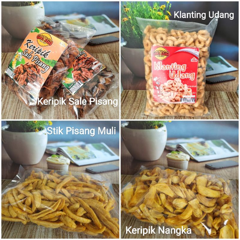 Jual Keripik Kiloan Gatiga Keripik Nangka Klanting Udang Keripik