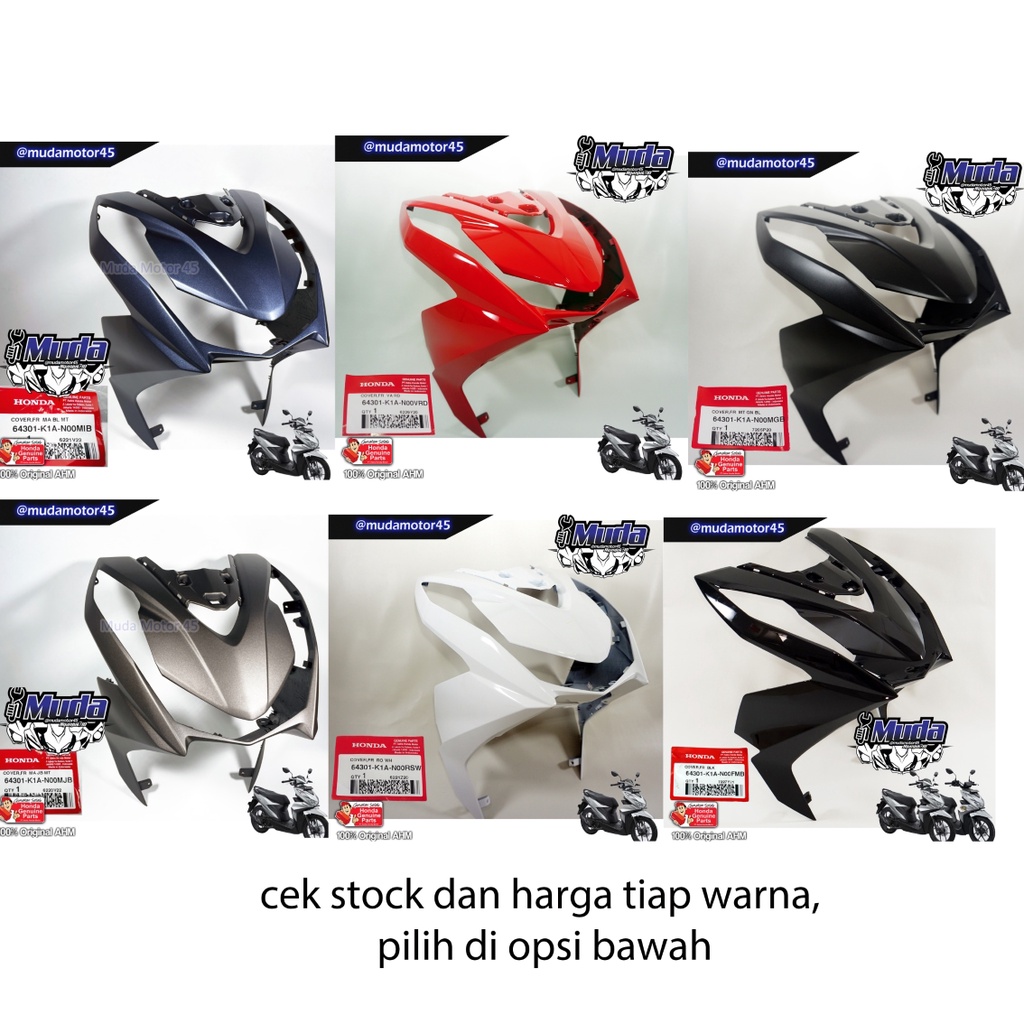 BADONG COVER BODY DEPAN ALL NEW BEAT LED DELUXE ESAF 2020 STREET 64301-K1A-N00MGB-N00MIB-N00MJB-N00R