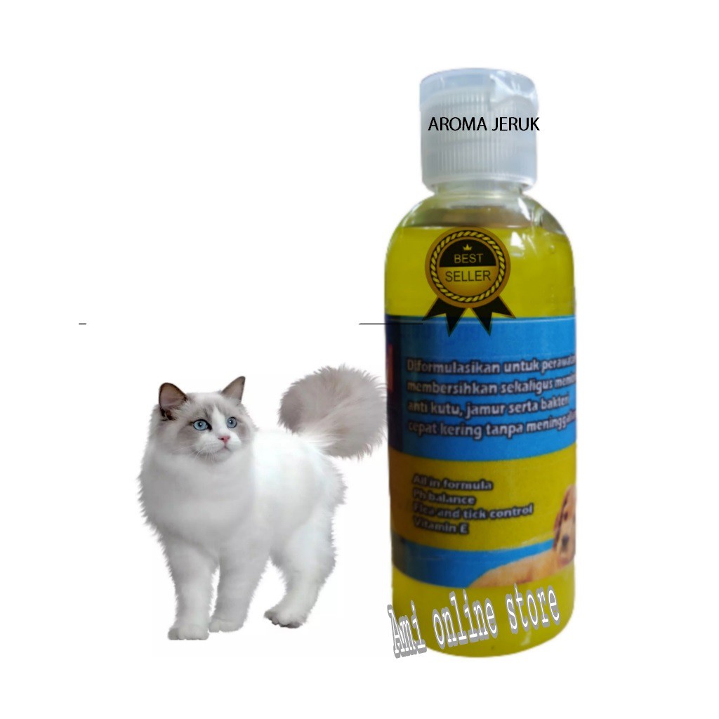 SATU PAKET SHAMPOO NATURAL BOLA KRINCING BESAR KUCING ANJING KELINCI