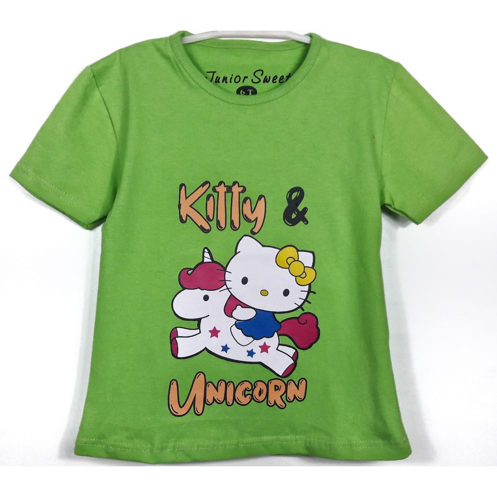 PKA KP Grosir KAOS Anak Karakter  HELLO KITTY KUDA PUTIH 