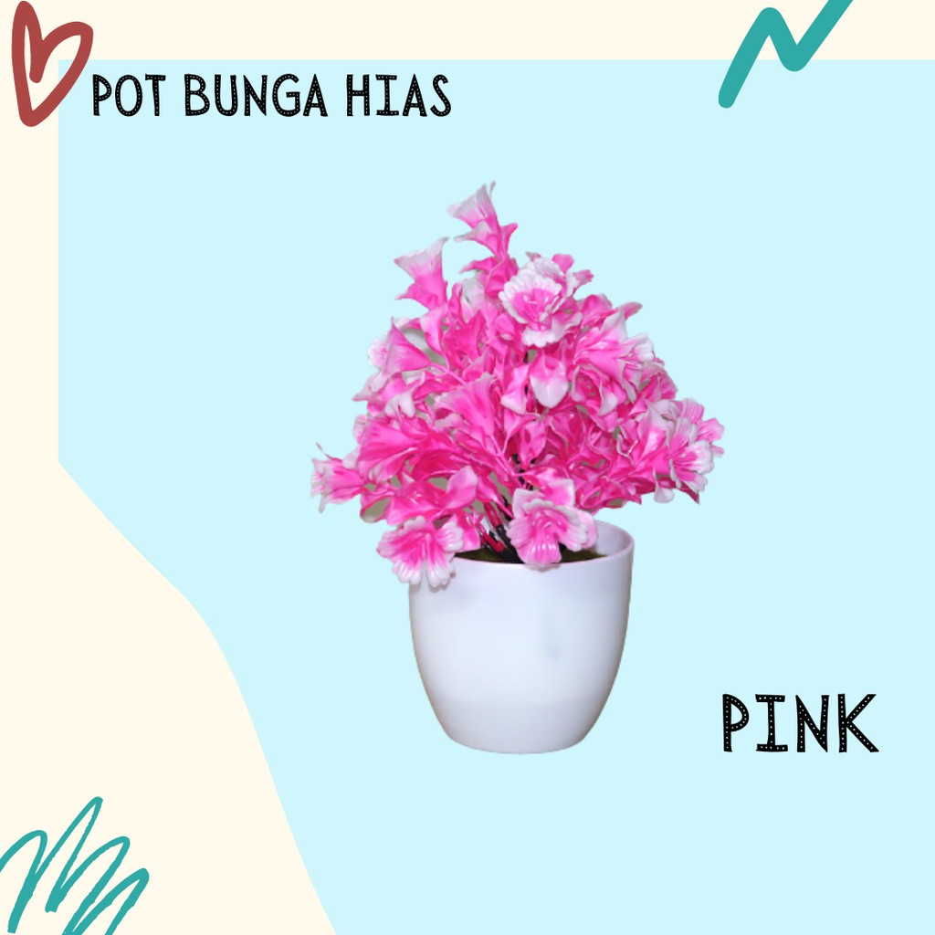 Satu7an PBP27 Tanaman Bunga Plastik Tanaman Hias Bunga Lonceng Dekorasi Rumah Artificial Flower-2