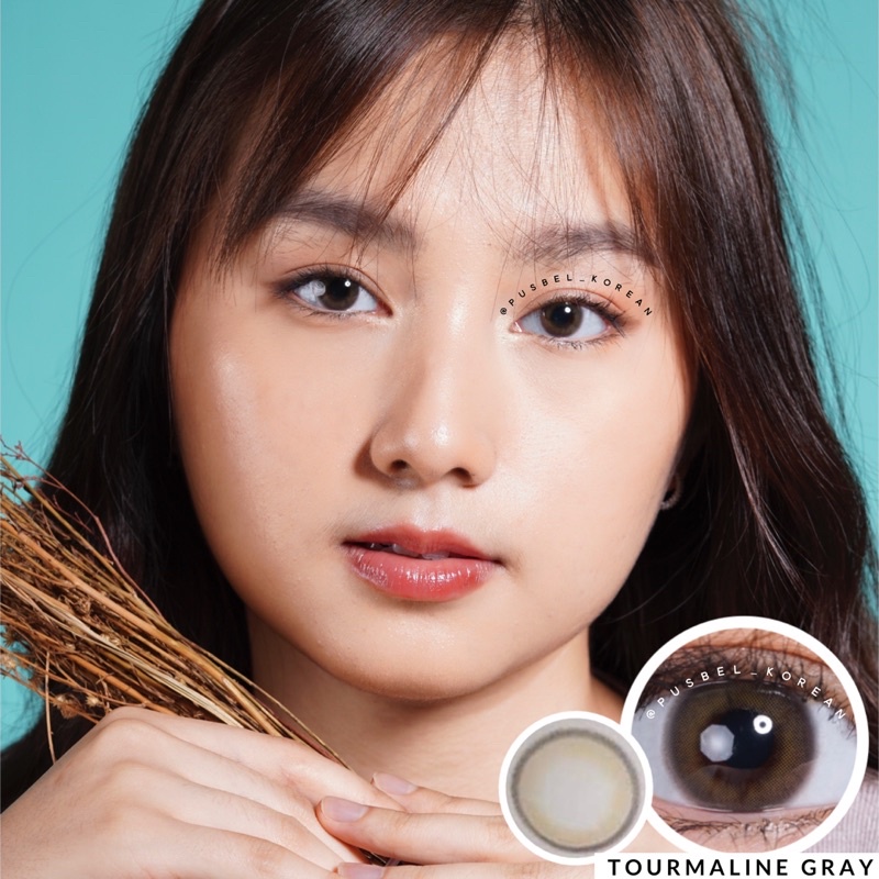 Tourmaline brown choco gray softlens korea original