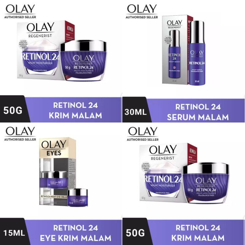 Olay Regenerist Retinol 24 Night Cream/Serum/Eye Cream