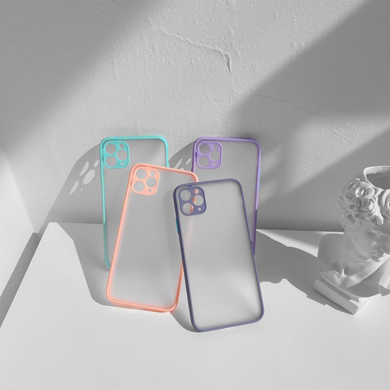 Hybrid Case Pastel (Seri 2) Hybrid iPhone Hybrid Bumper Hard Case Hybrid iPhone Lens Cover Case