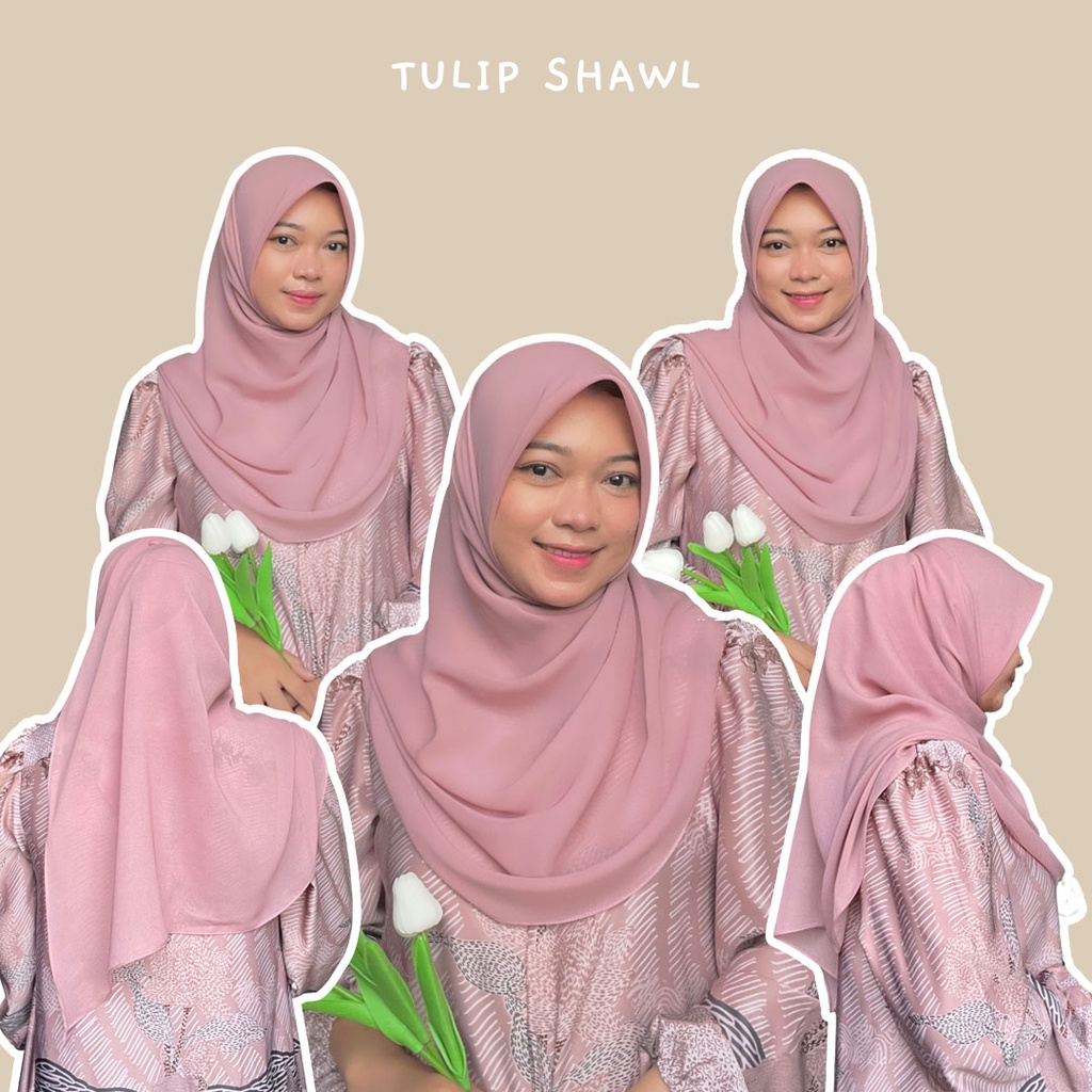 TULIP SHAWL BAWAL CURVE HIJAB MALAYSIA