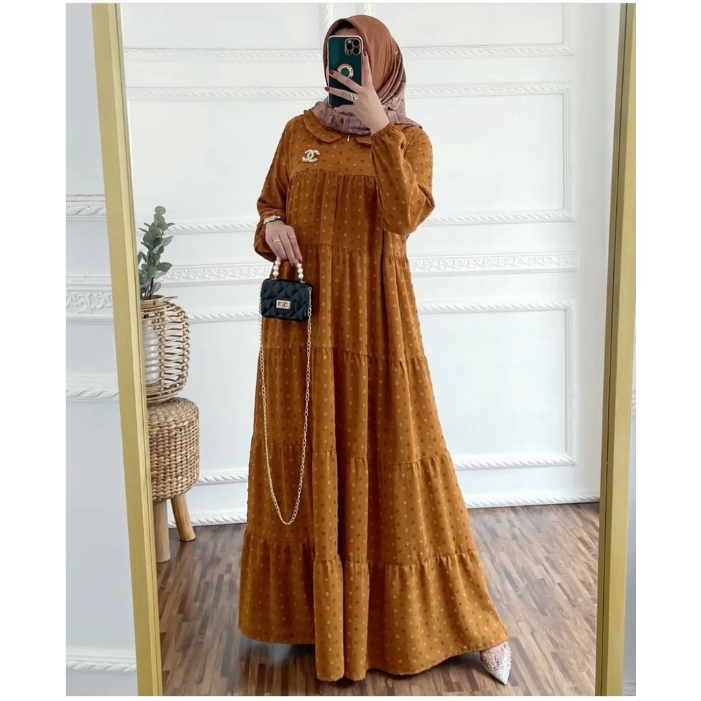 CAPADOCIA Gamis Bahan URAGIRI RAYON DOTY CRINCKLE ORIGINAL PREMIUM