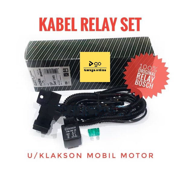 Kabel Set Relay Klakson MX 12V Universal Untuk Segala Macam Merk Klakson Bosch Hella Denso