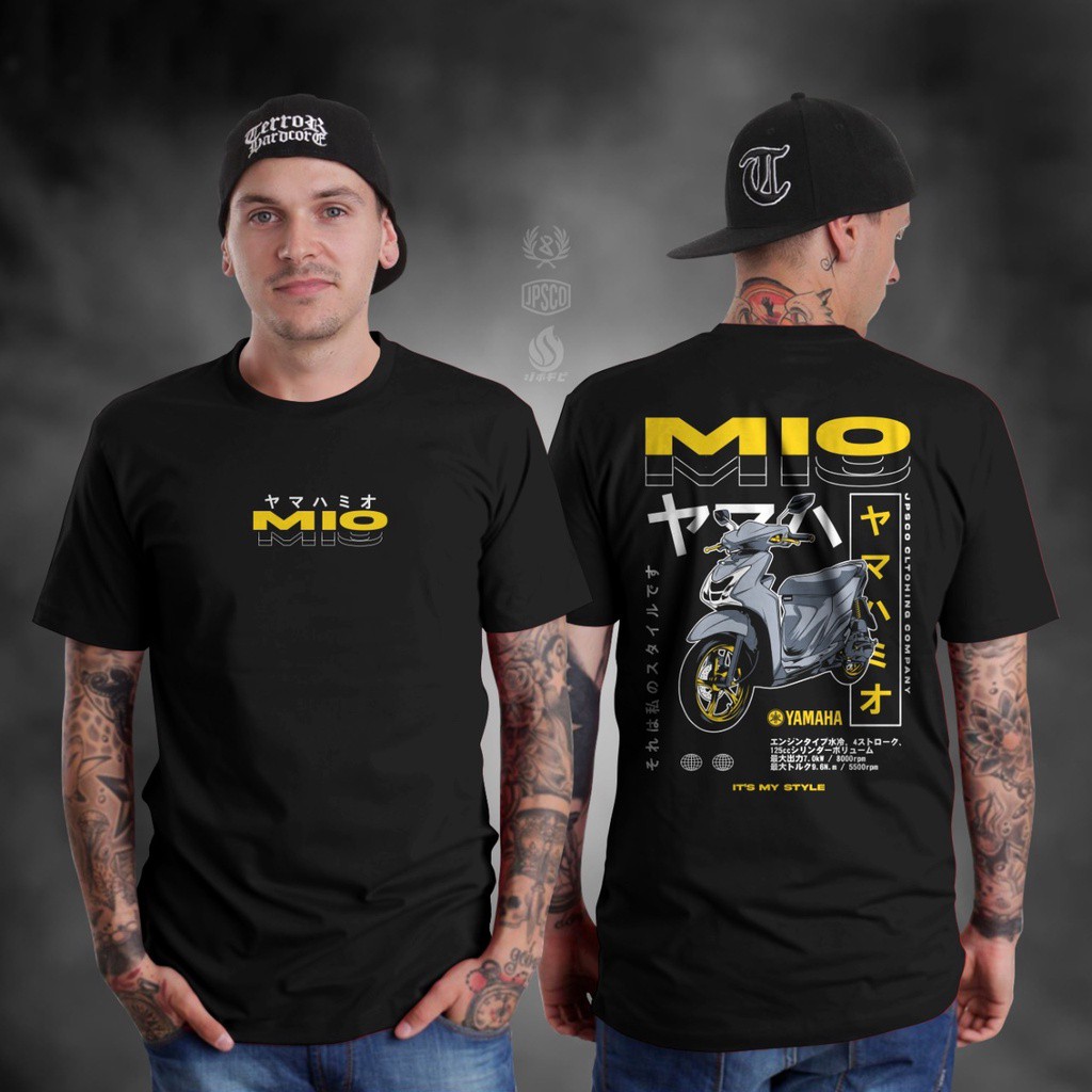 KAOS MIO MOTIF JAPAN KAOS SUNMORI TSHIRT RACING YAMAHA MIO BAJU MIO OLD