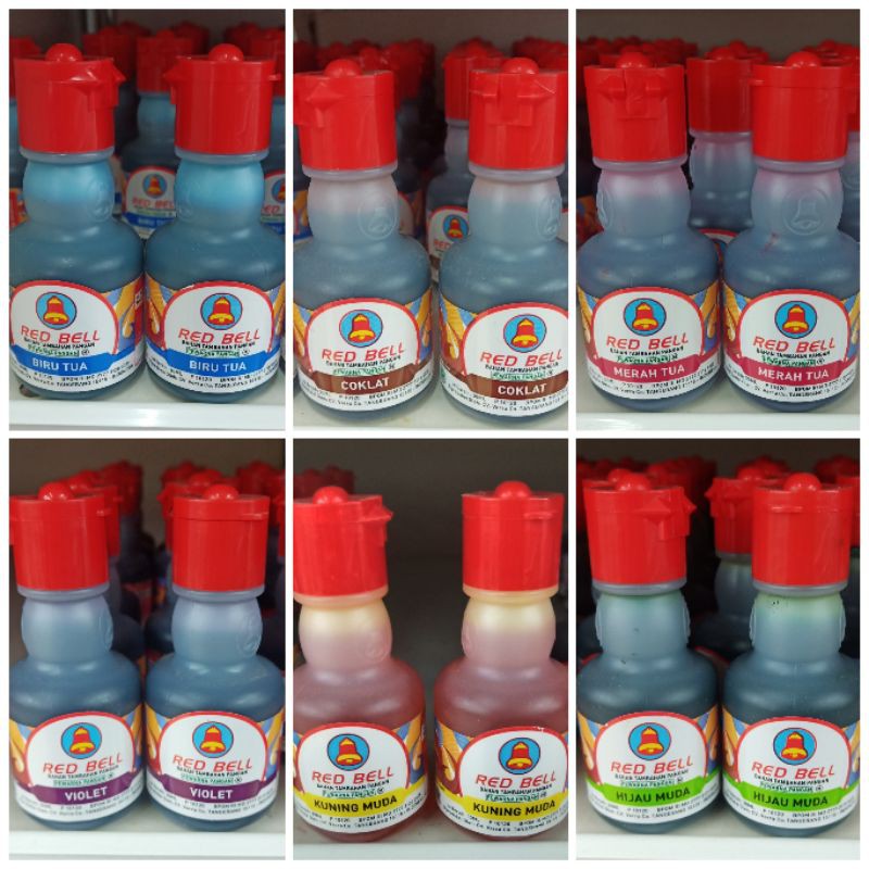 

RED BELL pewarna pangan 30 ml food grade - pewarna makanan / roti / kue / agar