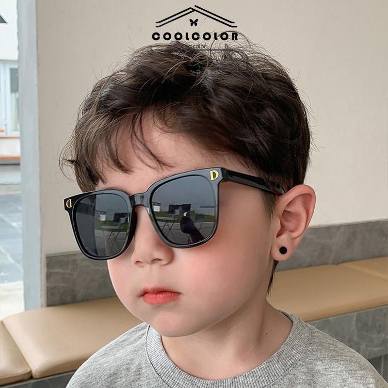 COD Kacamata Fashion Anak Laki-laki Perempuan Universal Anti-UV Street Shooting Sunshade Sunglasses- cl