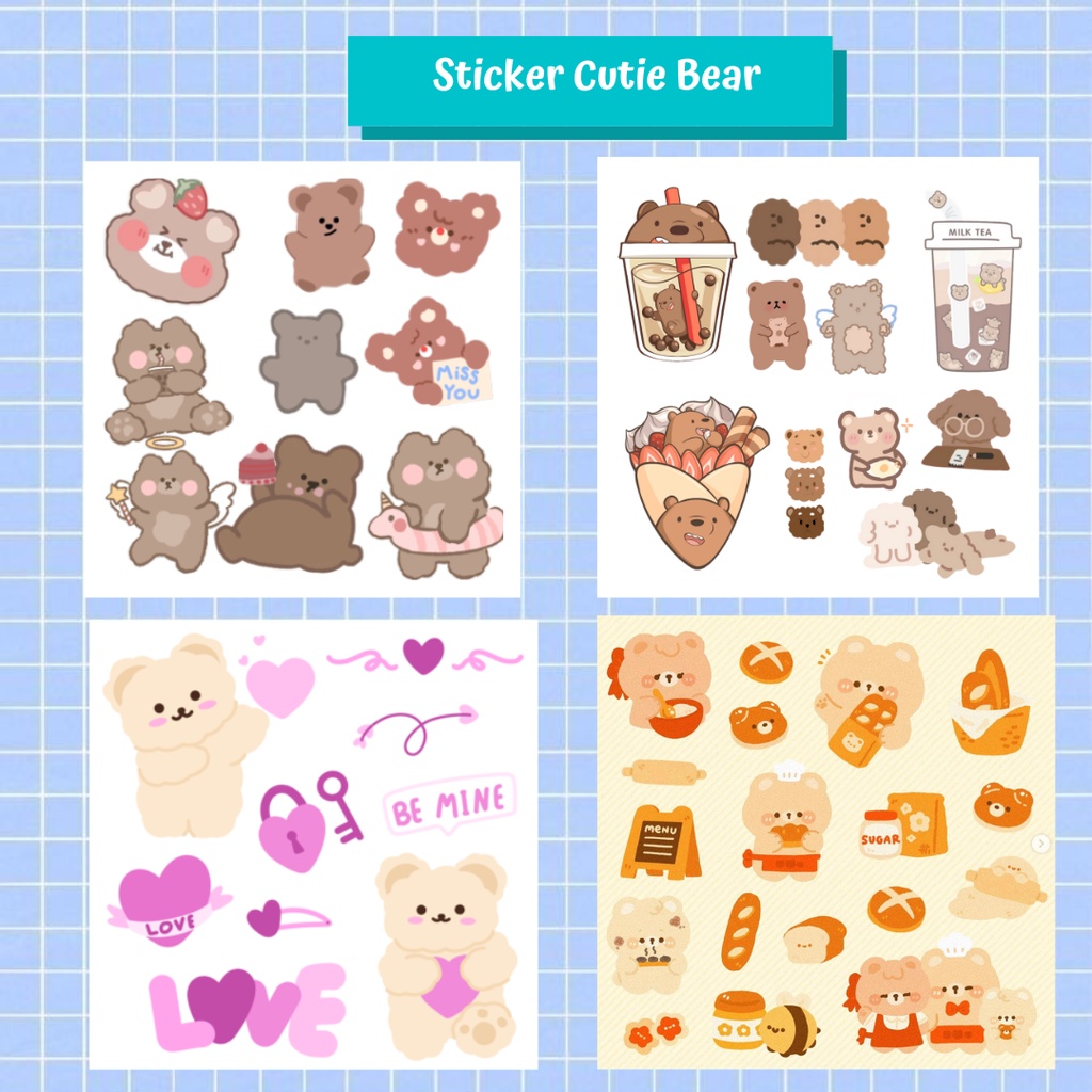 

Stiker Korea Lucu Coklat /Stiker Cute Beruang Coklat/ Sticker Cute Brown Bear/ Sticker/ Scrapbook