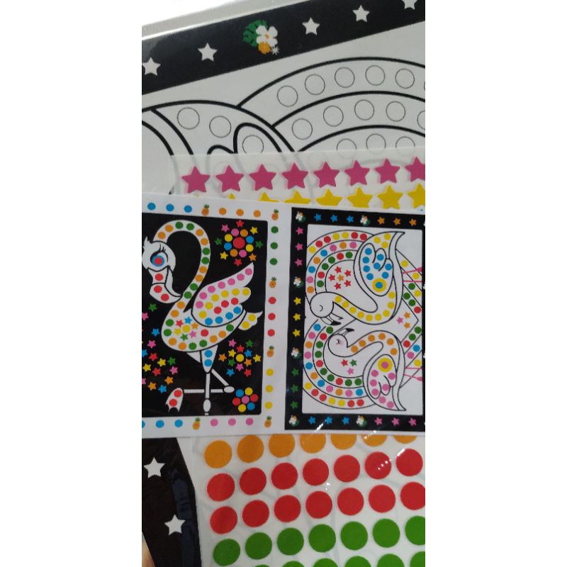 Mainan Edukasi Menempel Sticker dot to dot / Mewarnai