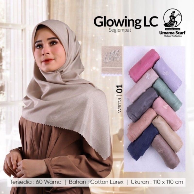 Segi empat umama glowing laser cut