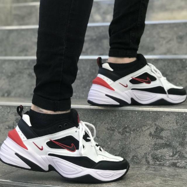 nike tekno black white