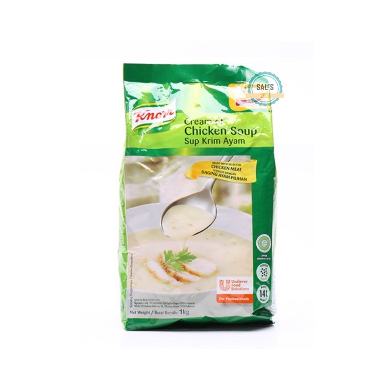 

Knorr Cream of Chicken Soup HALAL 1 kg Sup Krim Ayam