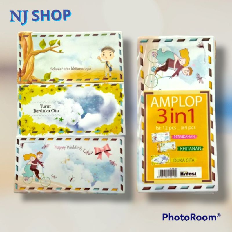 

[Amplop] - 3in1 (Khitanan, turut berduka cita, happy wedding)