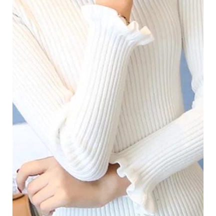STANDAR DAN JUMBO BB 40-95KG SWEATER TURTLENECK RAJUT / KERAH TINGGI RAJUT WANITA / ATASAN TURTLENECK KRIWIL
