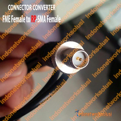 KONEKTOR CONNECTOR CONVERTER FME F (FEMALE) to RP-SMA F (FEMALE)