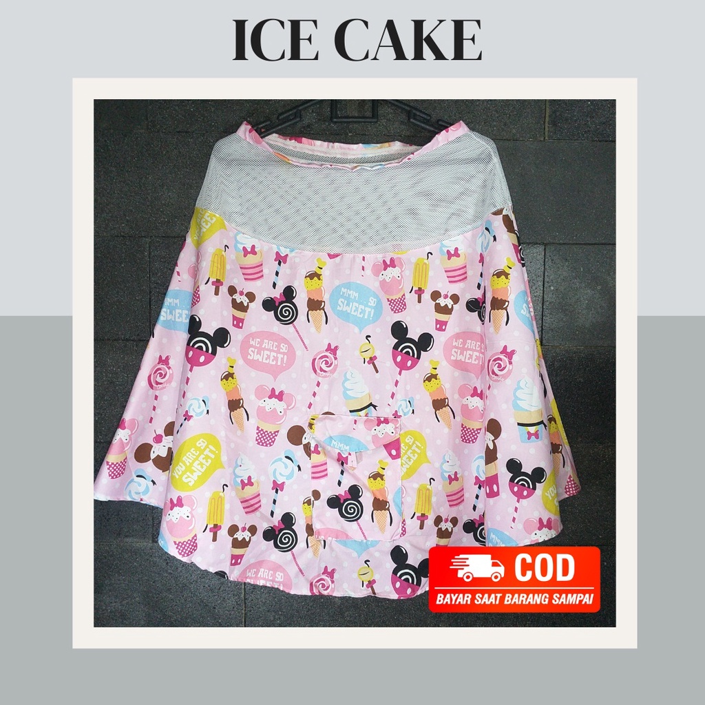 Apron Menyusui Melingkar Kain Penutup Menyusui Celemek Menyusui Bayi Nursing Cover Murah