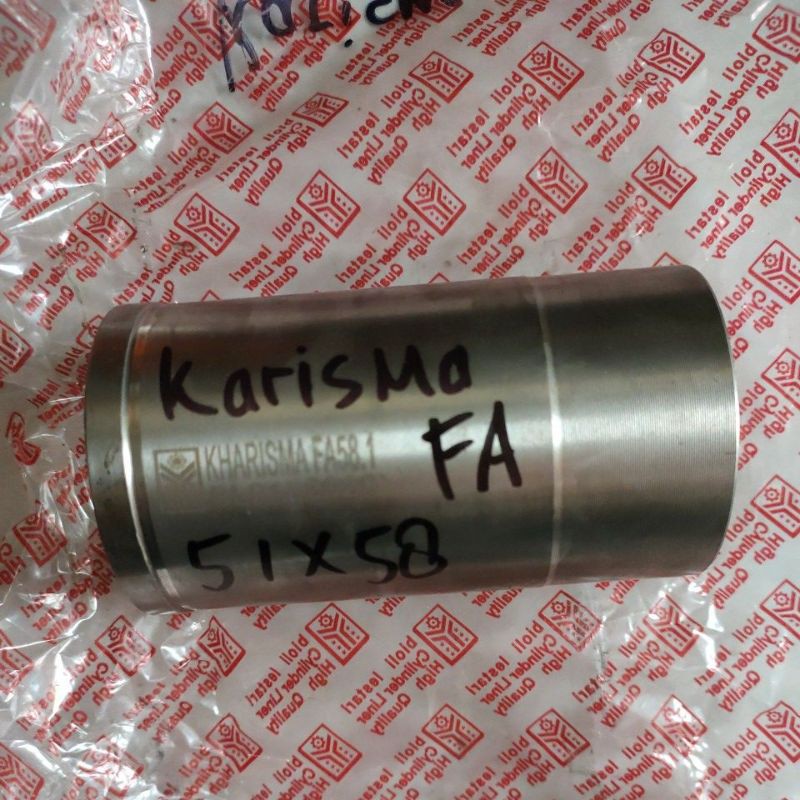 cylinder liner foring boring karisma fa uk 51x58x102mm merek BIOLI dan LM