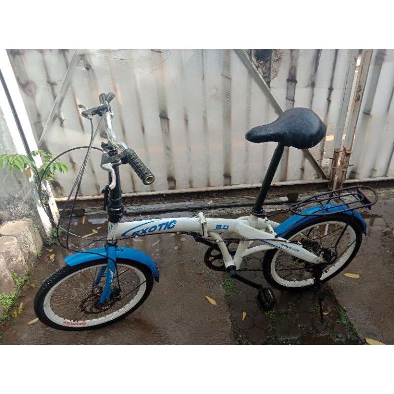 SEPEDA LIPAT EXOTIC 20 INCH DOBEL DISK CAKRAM