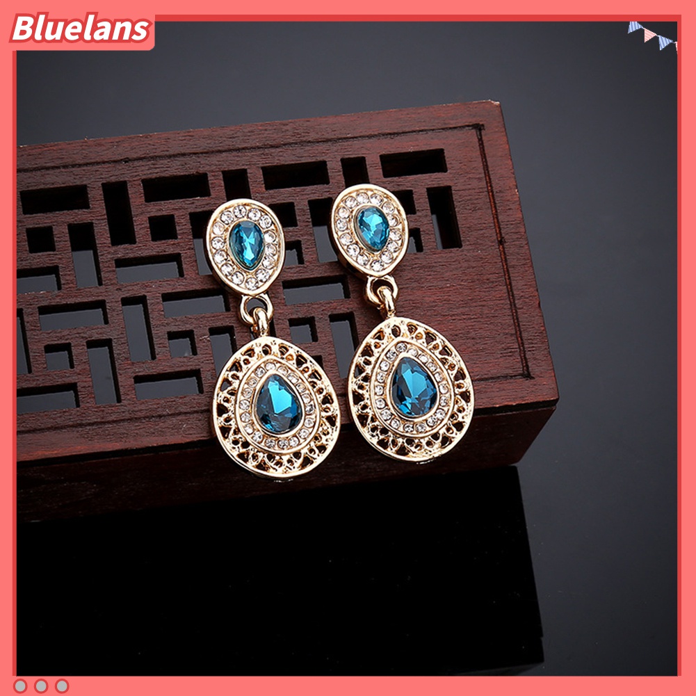 Set Kalung Anting Wanita Gaya Elegan Untuk Pesta Pernikahan