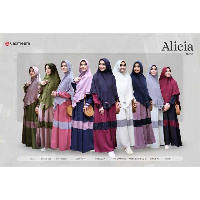 PROMO DISKON SELAMA JULI BESTSELLER GAMIS DRESS PESTA POLOS DAILY SKYCREPE ALICIA BY YASMEERA