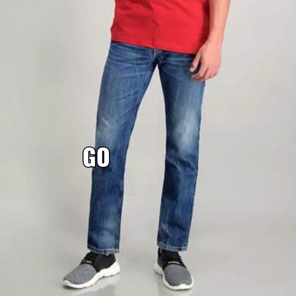 bb 30 CARDINAL CBCBA Celana Panjang Jeans Reguler Fit Slim Fit Straight Slim Bawahan Laki Dewasa