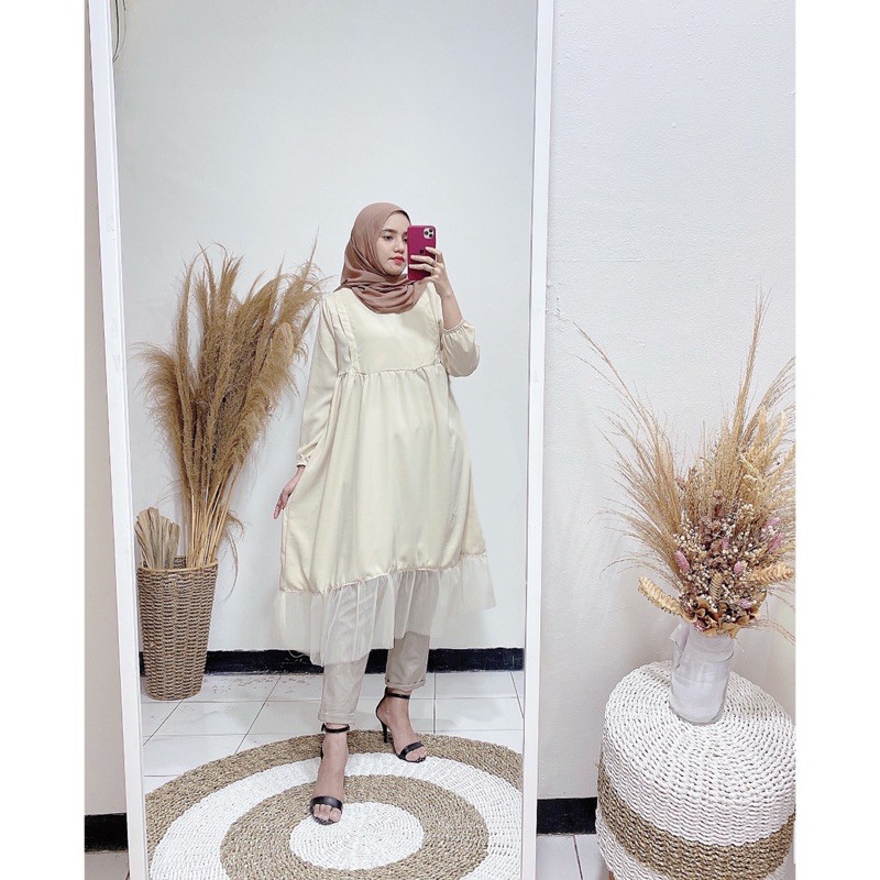 babydoll tile tunik / tunik busui / tunik tile / tunik polos