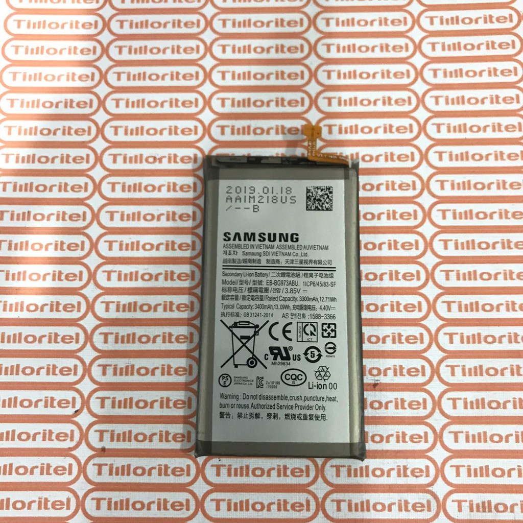 BATTERY BATERAI SAMSUNG S10 KUALITAS ORI / BATERAI SAMSUNG G973 / SAMSUNG GALAXY S10