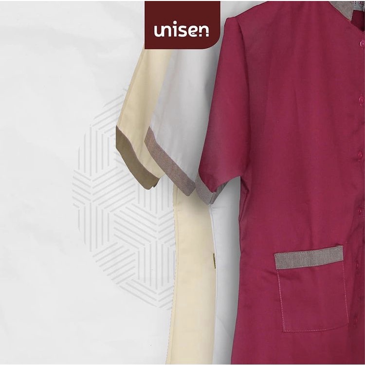 UNISEN CARAMEL SERIES BAJU SUSTER SETELAN PENDEK CELANA PANJANG