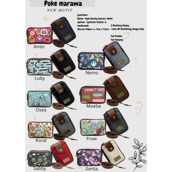 NEW ARRIVAL DOMPET SELEMPANG POKE MARAWA TERBARU TAS ETNIK