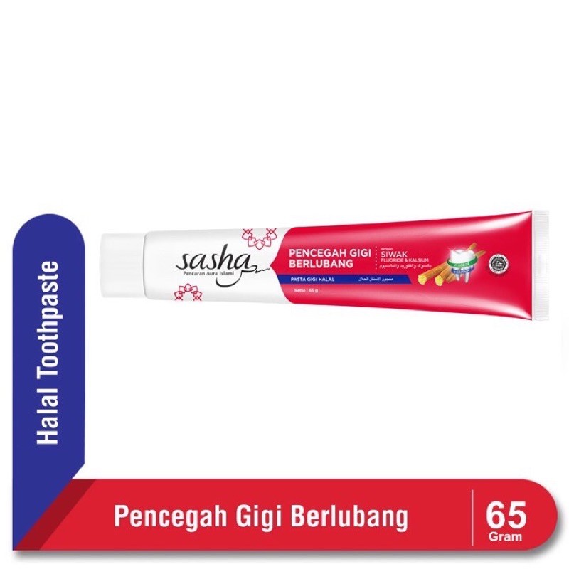 Sasha Pasta Gigi Halal Toothpaste 65gr