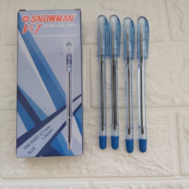 

Pulpen semi gel snowman V-1