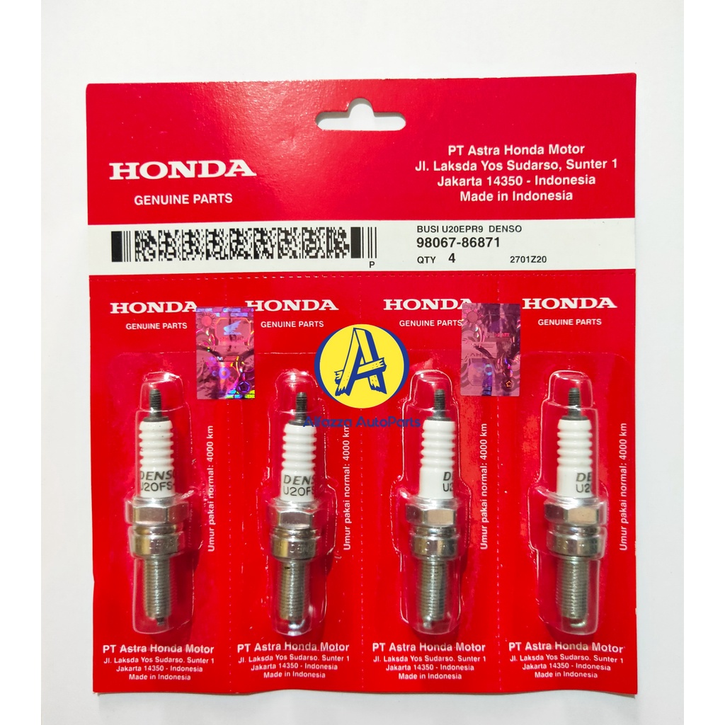 Busi Denso U20EPR9 Busi Motor / Spark Plug U20EPR9 / BUSI AHM PRESS U20 EPR9