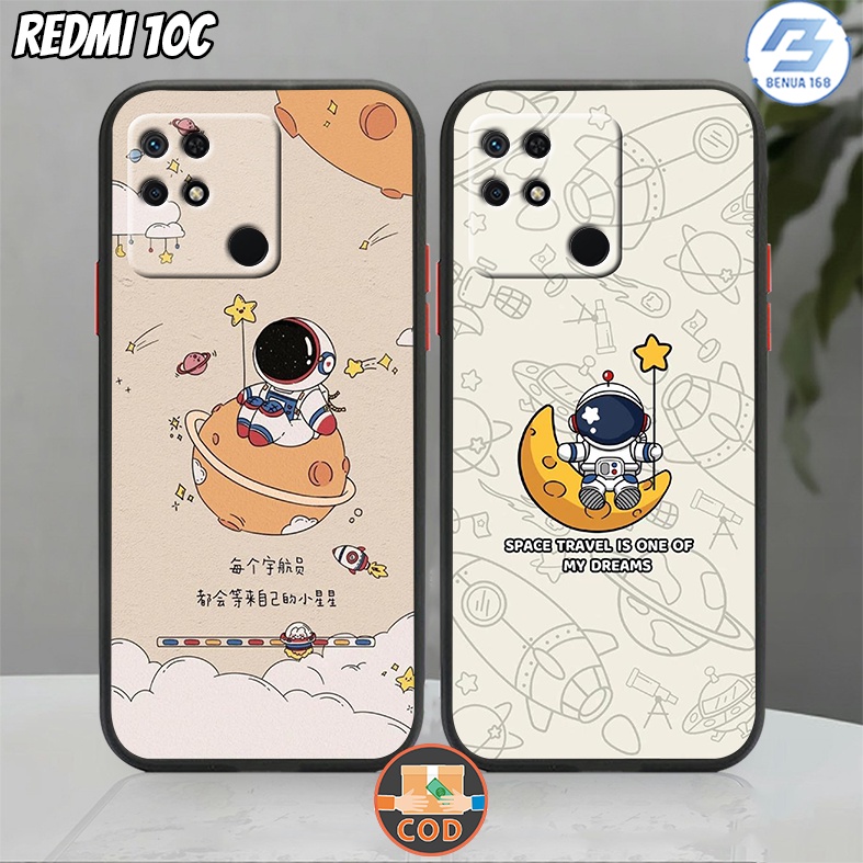 Benua Case - Case CUTE ASTRONOT Xiaomi Redmi 10C Note 11 10 10 5G 10S 10 Pro Poco M3 X3 NFC X3 Pro R
