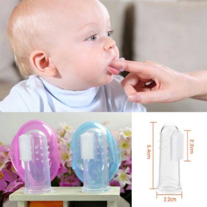 WITH BOX STERIL SIKAT GIGI Dan LIDAH BAYI /  SILICONE JARI / FINGER TOOTH BRUSH BABY ORIGINAL DAN AMAN BEHELLDENTAL