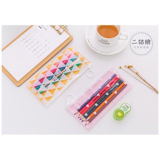 DODORY HL0074 Tempat Pensil Transparan Pouch Motif Serbaguna