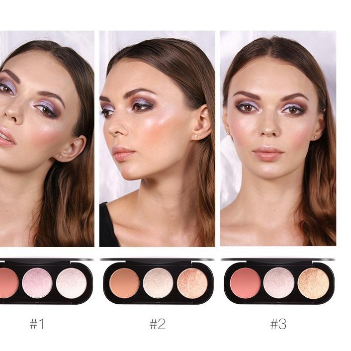 ♚ Focallure Blush and Highlighter Palette Perona Pipi Wajah ☄