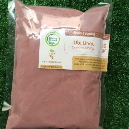 Lingkar Organik, Tepung Ubi Ungu (sweet purple potato) Organik 500 gr