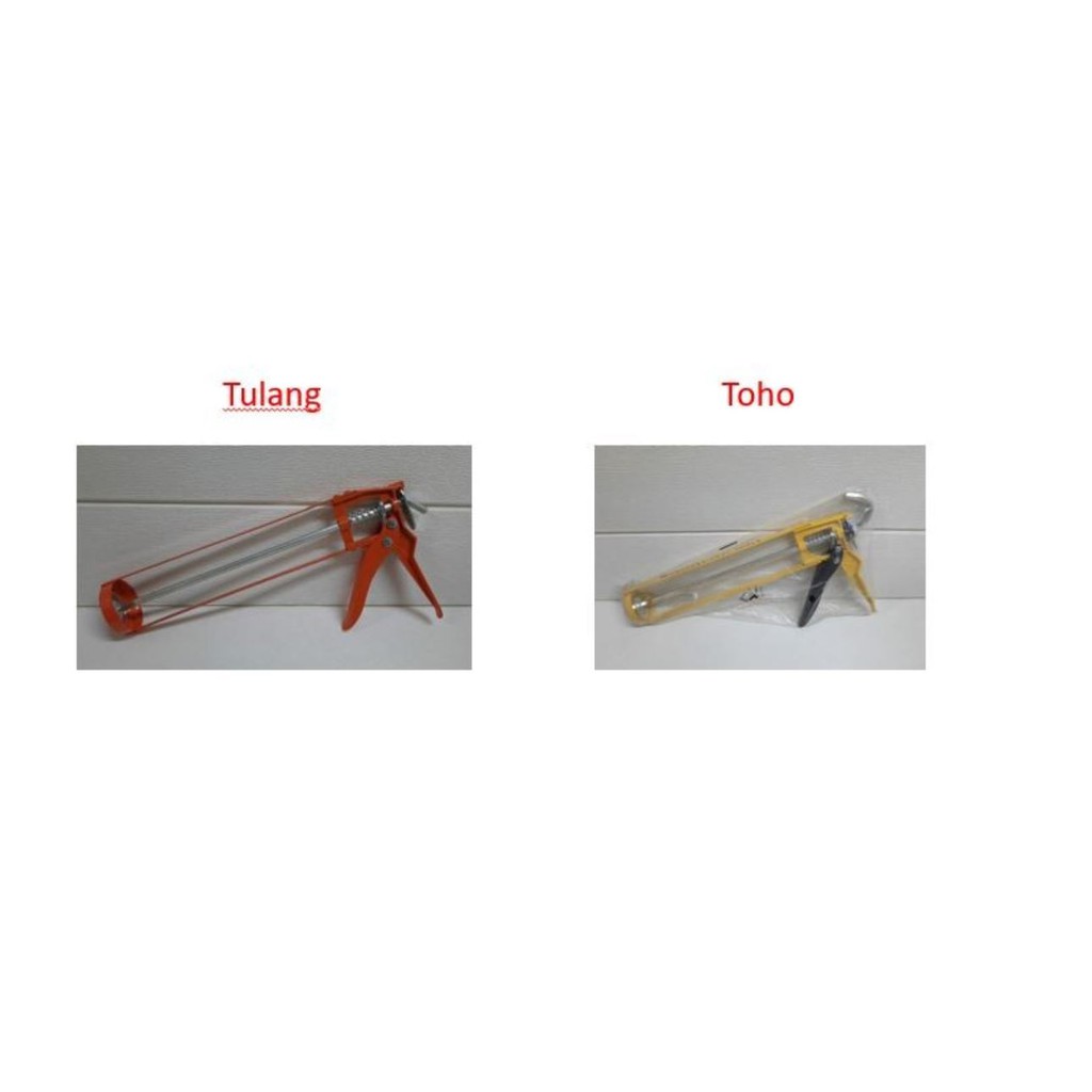 Tembakan Silicone Sealant Gun Lem Kaca - Tulang / Toho
