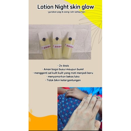 Lotion Night skin Glow