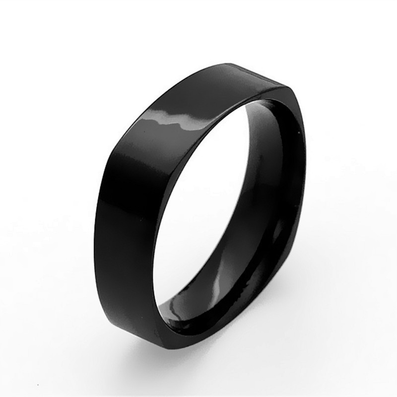 Cincin Titanium Mini Korea fashion cewek Wanita CK063 warna hitam unik